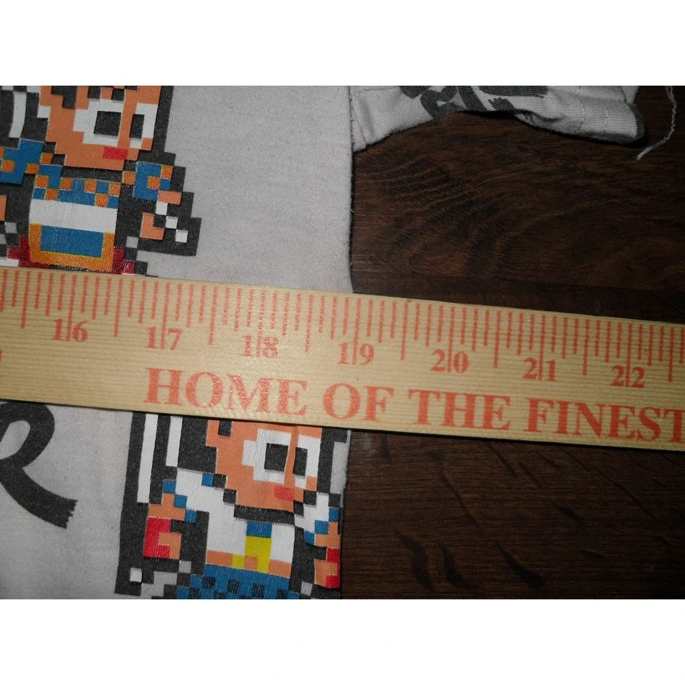 Capcom Street‎ Fighter Pixel Art Graphic T-Shirt Kids Youth Size Large Tee AOP